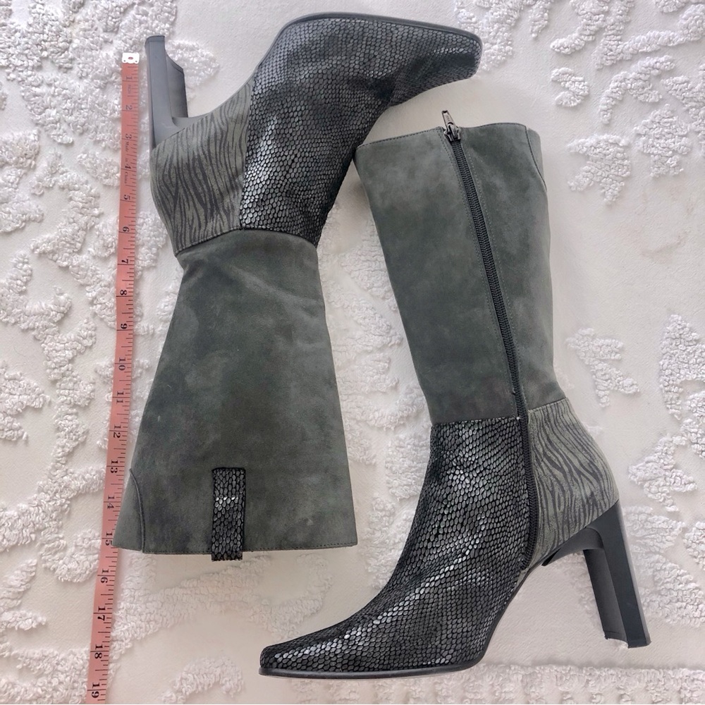 Proxy Gray Heeled Boots - Picture 7 of 16